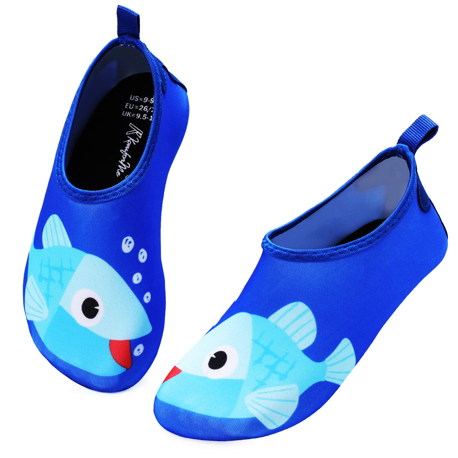Kkomforme Kids Water Shoes - Non-Slip Quick Dry Beach Swim Shoes for Boys & Girls | Toddler Aqua Socks for Pool, Ocean & Outdoor Activities