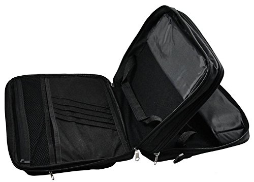 Samsung Galaxy 8.9 Inch Premium Dual Compartment Tablet Case Bag - Shockproof & Water-Resistant Protective Sleeve for Samsung Tablet (Electric Purple & Black) - Perfect for Travel, Office & School Use