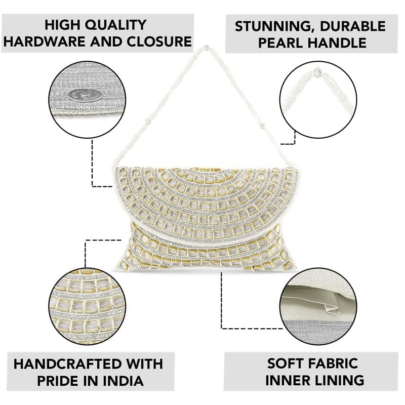 **Aheli Indian Potli Bags for Women – Elegant Ethnic Clutch Purse with Drawstring, Perfect for Weddings, Evening Parties & Festive Occasions**