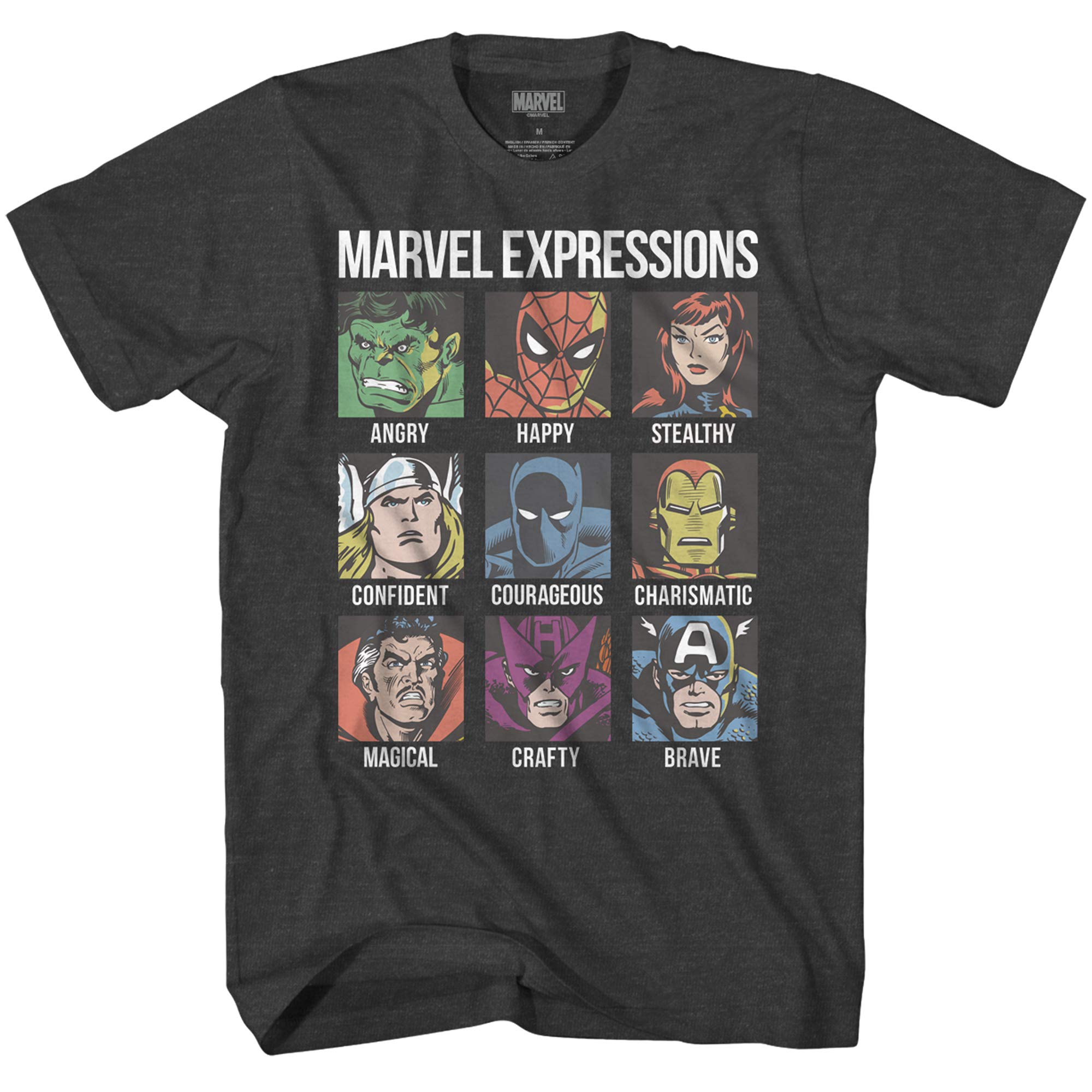 Marvel Avengers Superhero T-Shirt for Men - Hulk, Spider-Man & Iron Man Graphic Tee | Casual Wear, Cosplay & Fan Merchandise