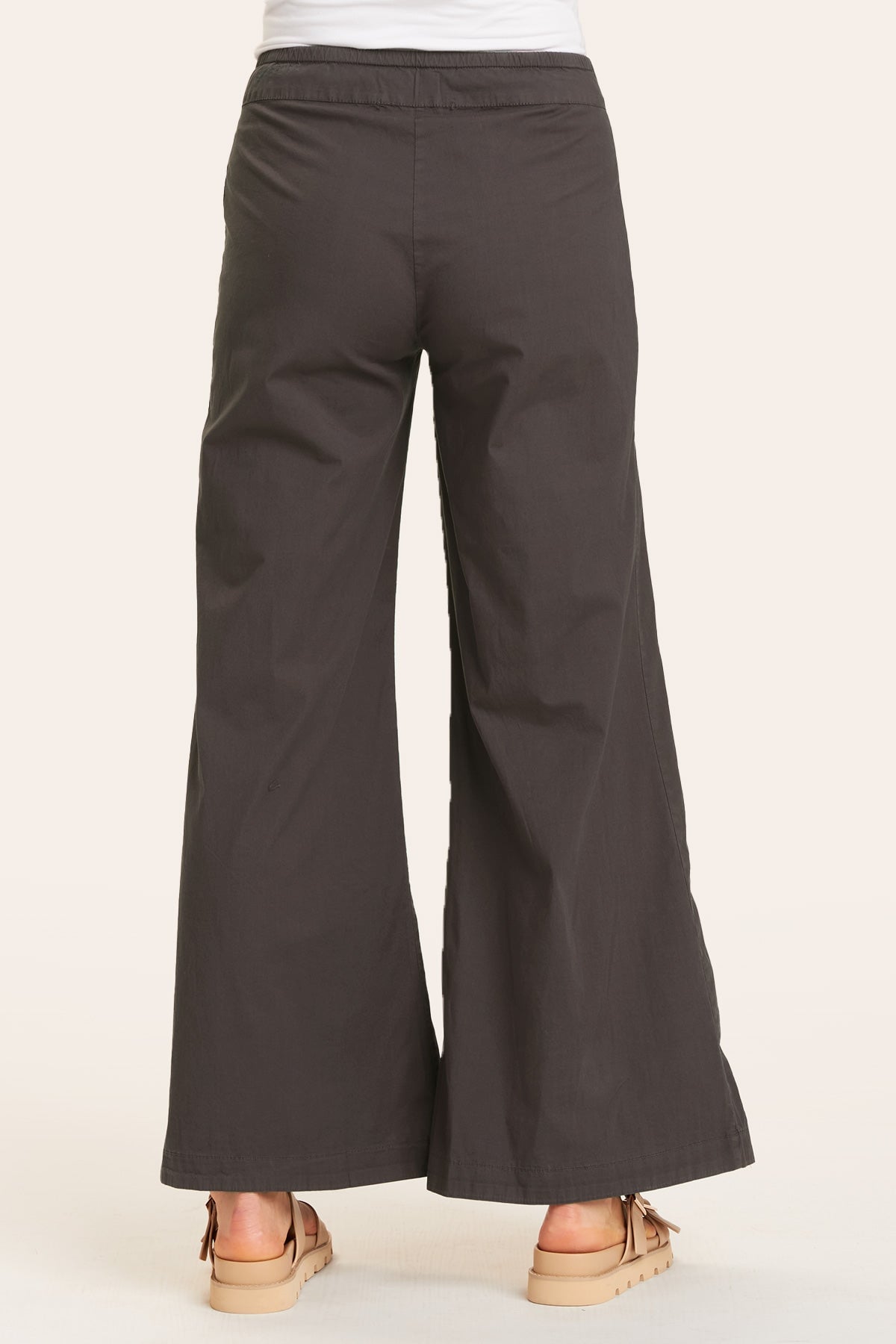 High Waisted Terraced Wide Leg Pants for Women - Comfortable Stretchy Palazzo Trousers for Casual, Office & Travel Outfits