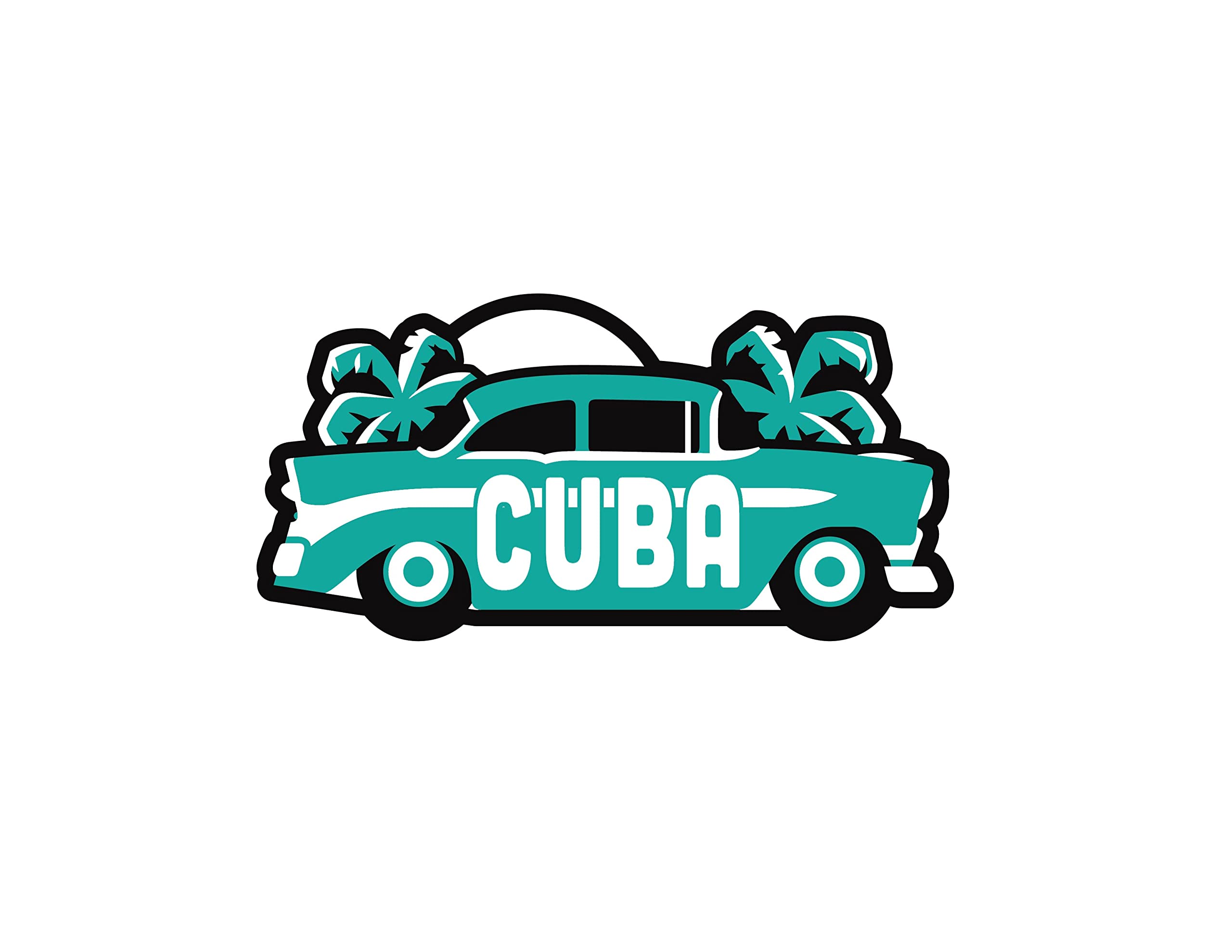 Vagabond Heart Cuba Iron On Travel Patch - Vintage Style Embroidered Badge for Backpacks, Jackets & Suitcases - Perfect for Travel Enthusiasts & Souvenir Collectors