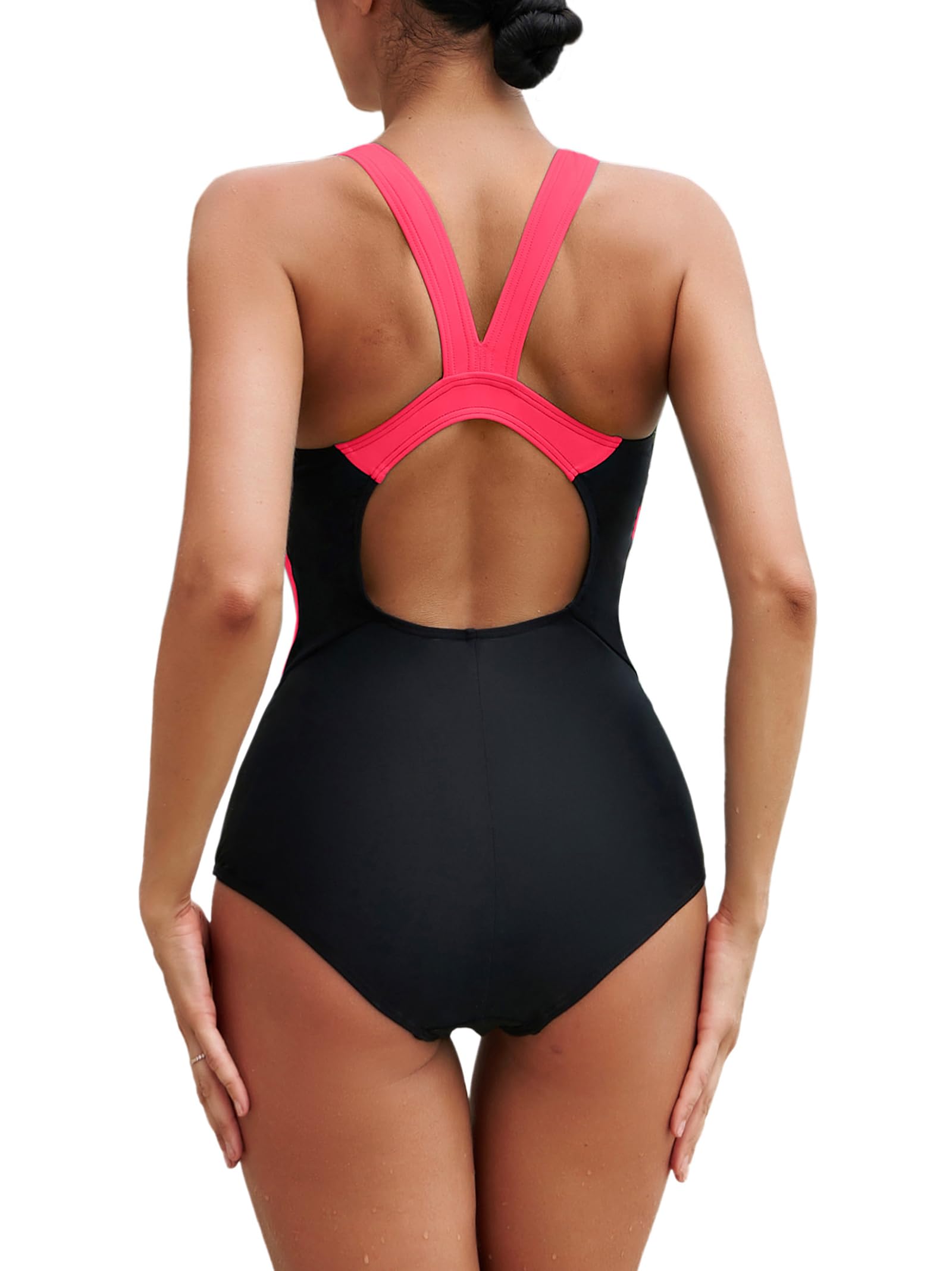 ATTRACO Women's One Piece Swimsuit - High Performance Athletic Bathing Suit for Swimming, Training & Water Sports | Perfect for Pool, Beach & Gym Workouts