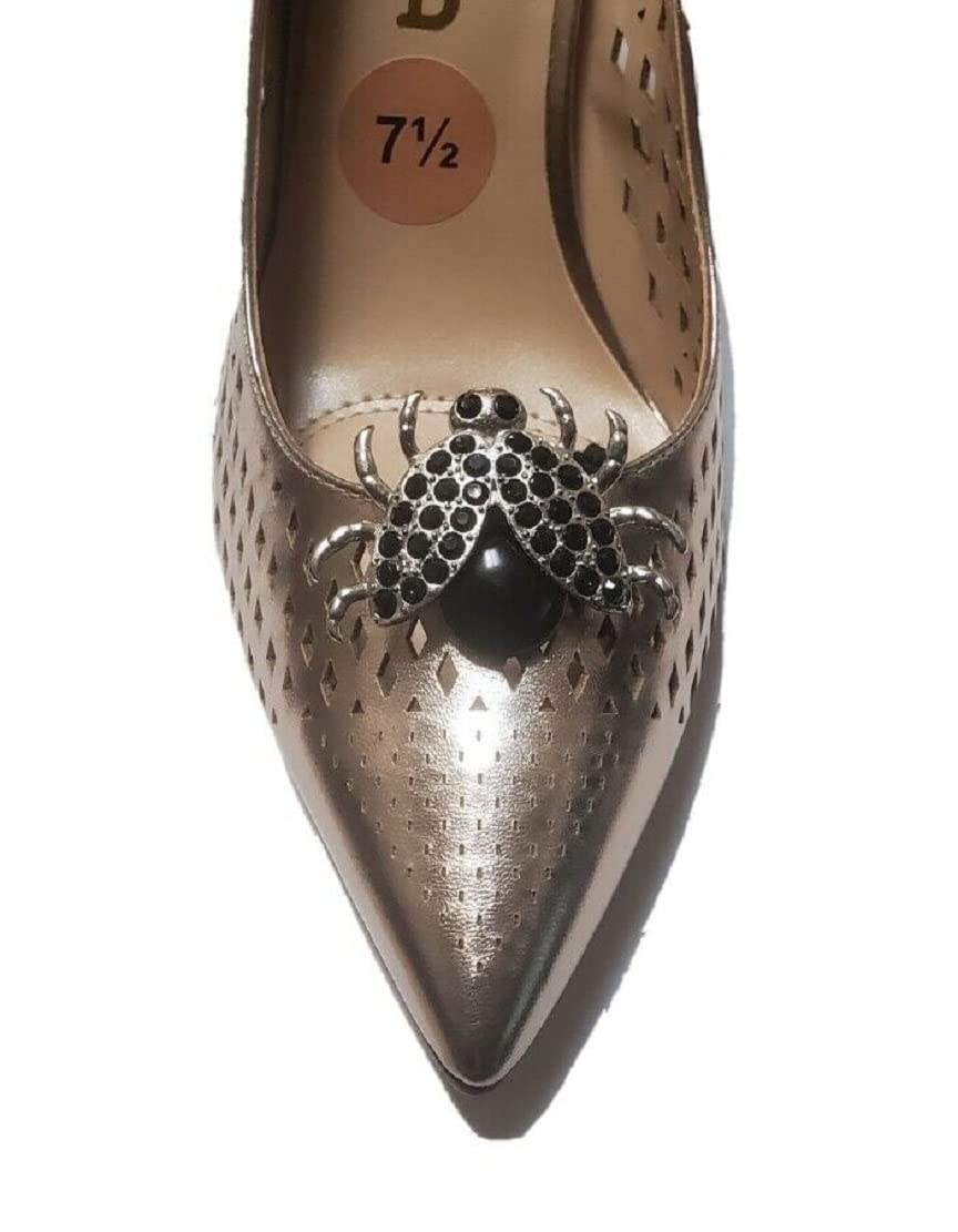 Elegant Black Rhinestone Shoe Clips for Women - 2PCS Shoe Accessories for Parties, Weddings & Formal Events