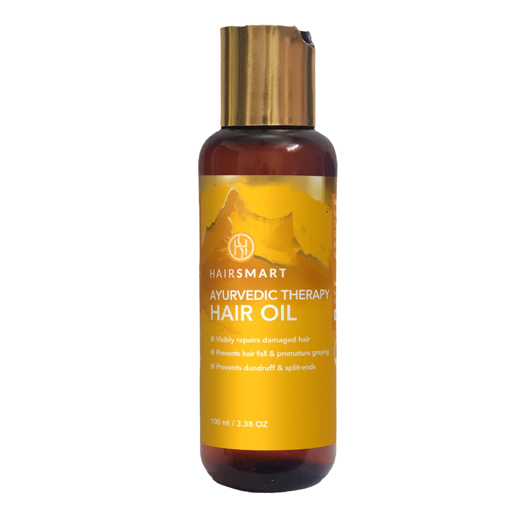 Organic Ayurvedic Rosemary Hair Growth Oil with Brahmi, Bhringaraj & Amla - Promotes Hair Growth, Strength & Scalp Care - Anti-Hair Fall & Frizz Control Treatment (Pack of 1) - Perfect for Daily Hair Care & Natural Styling