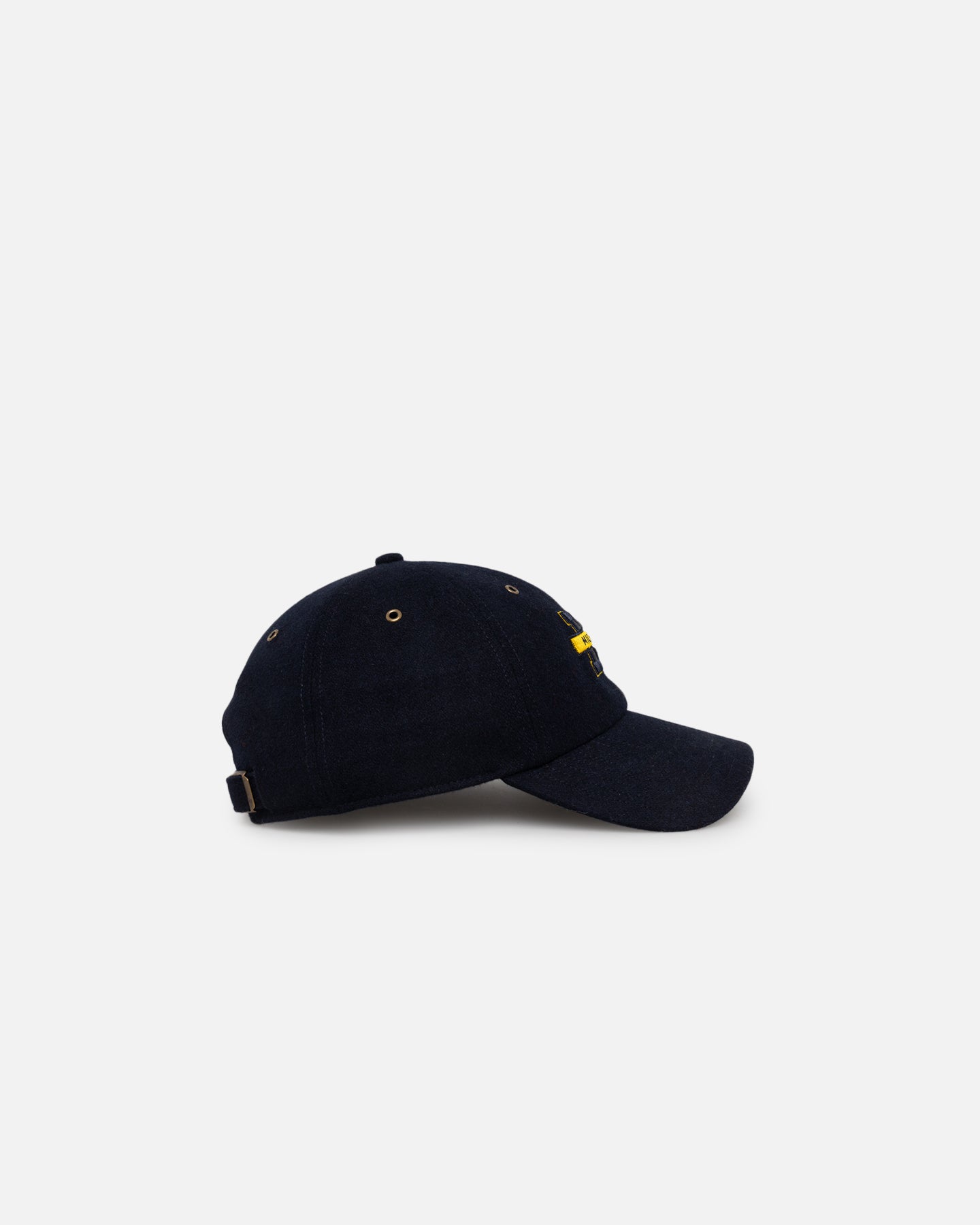 47 Brand Michigan Wolverines Wooly Clean Up Strapback Hat - Adjustable Navy Blue Snapback Cap for Men & Women - Perfect for Game Day, Tailgating & College Fan Gear