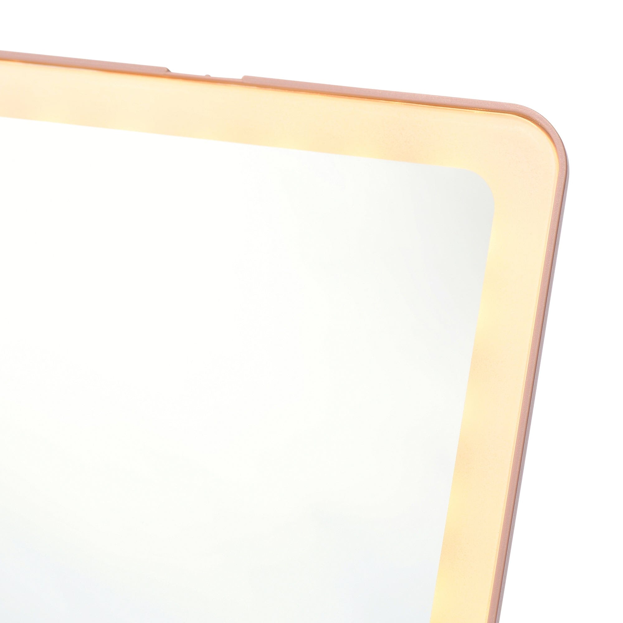 Pink LED Folding Mirror with Lights - Portable Vanity Mirror for Makeup, Travel, and Home Use