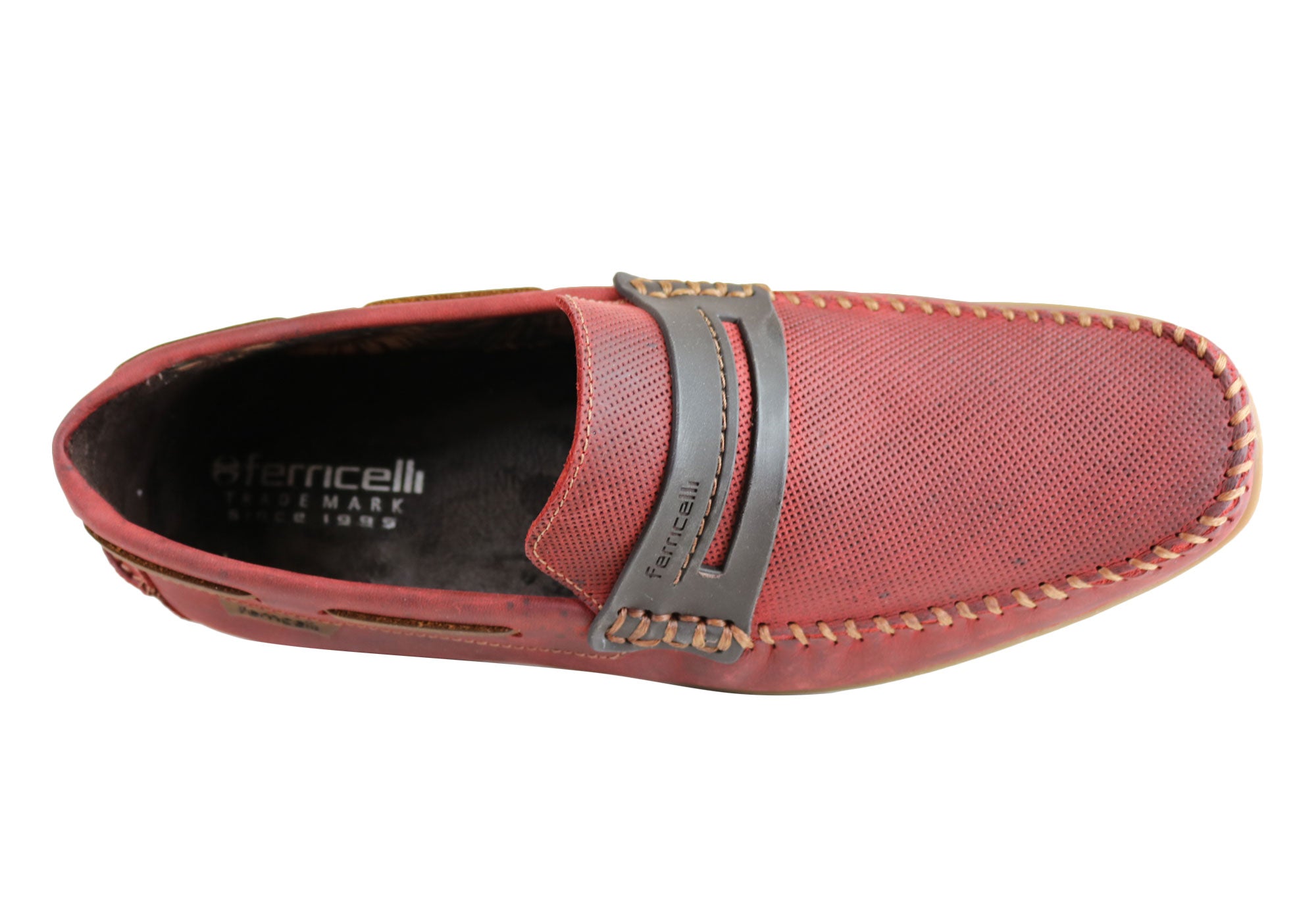 Ferricelli Mitchell Men's Genuine Leather Casual Loafers - Handcrafted in Brazil - Comfortable Slip-On Shoes for Work, Travel & Everyday Wear