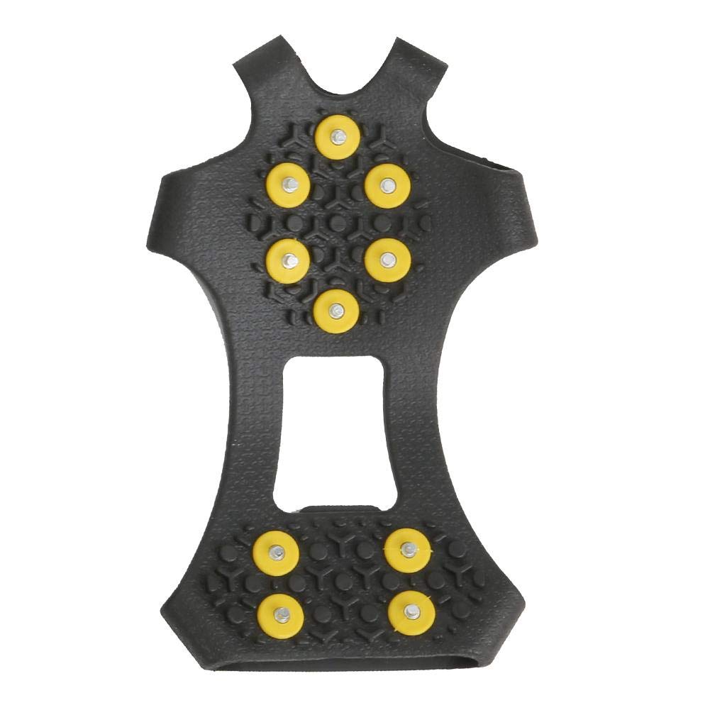 Lightweight Zinc Alloy Ice Cleats with 10 Teeth - Non-Slip Snow Grippers for Hiking, Climbing & Winter Walking - Perfect for Boots & Shoes on Icy Trails, Snowy Sidewalks & Slippery Surfaces