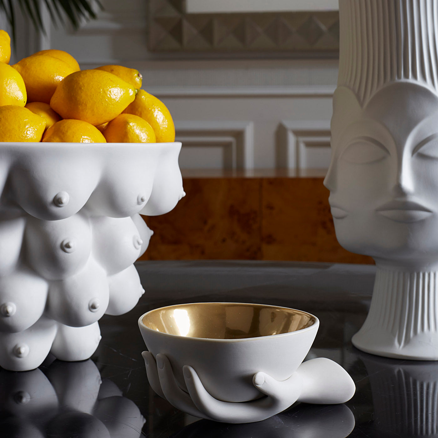 Eve Accent Bowl - Elegant Decorative Serving Bowl for Fruits, Salads & Snacks - Perfect for Dining, Entertaining & Home Decor