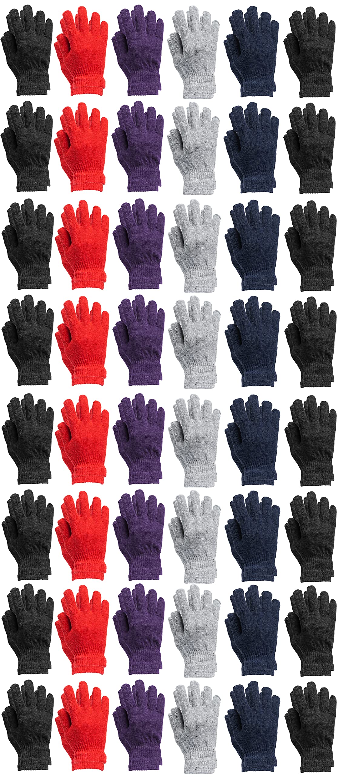 48 Pack Thermal Winter Gloves for Men & Women - Warm, Stretchy, Bulk Wholesale - Perfect for Skiing, Snowboarding & Outdoor Activities