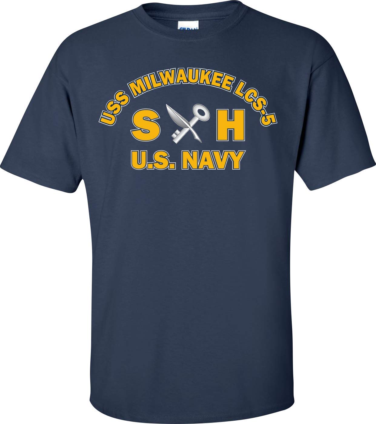 USS Milwaukee LCS-5 Navy Ship's Serviceman Patch - Military Collectible, Naval Badge for Veterans & History Enthusiasts - Perfect for Display, Shadow Boxes & Memorabilia Collections
