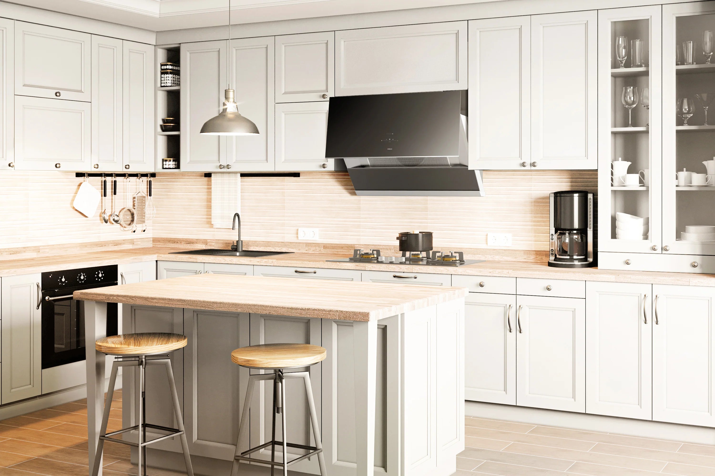 ROBAM A678S 36 Inch Max Series Under Cabinet Range Hood with Touchless Control - Powerful Kitchen Ventilation for Smoke & Odor Removal - Perfect for Modern Home Cooking & Open Concept Kitchens