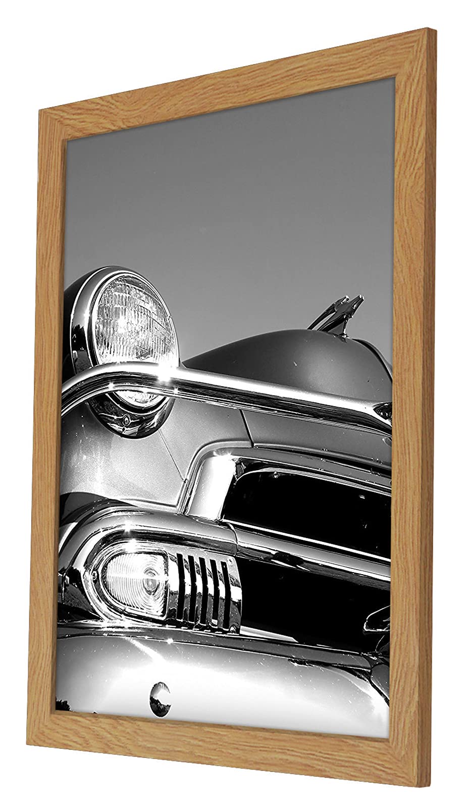 Americanflat 18x24 Poster Frame with Polished Plexiglass - Premium Engineered Wood Picture Frame for Wall Display (Horizontal/Vertical) - Dark Oak Finish - Perfect for Home Decor, Office Art & Gallery Displays