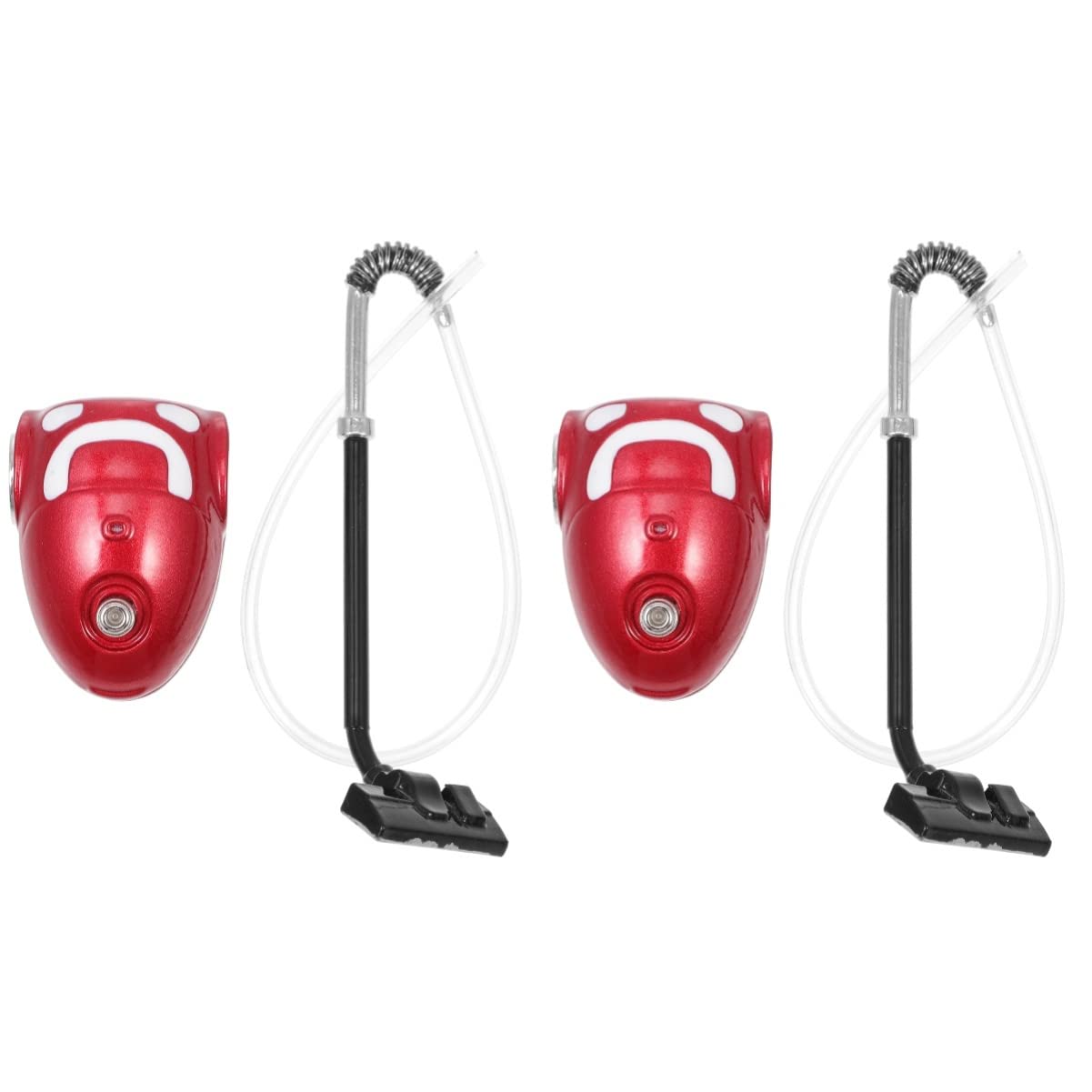 Toyvian Set of 2 Miniature Dollhouse Vacuum Cleaners - 1:12 Scale Realistic Cleaning Accessories for Dollhouse Play & Collectors - Perfect for Kids Role Play, Dollhouse Decor & Miniature Scenes