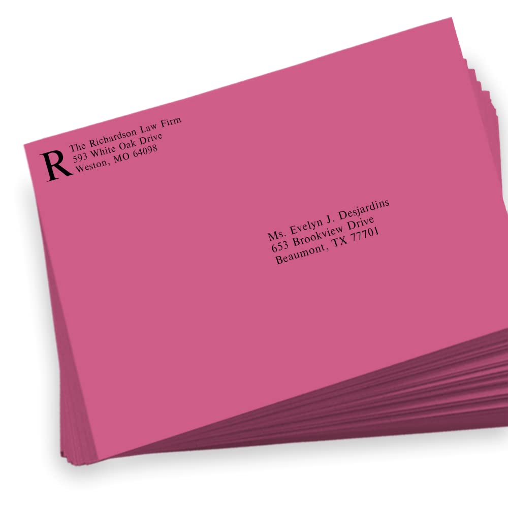 LUXPaper 9 x 12 Booklet Envelopes in Magenta Pink | 80lb Text Weight | Pack of 500 | Perfect for Wedding Invitations, Business Mailers & Greeting Cards