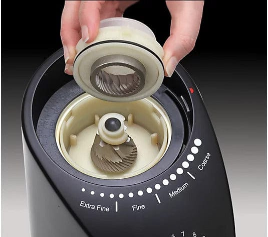 Capresso Infinity PLUS Conical Burr Coffee Grinder - Black - Premium Electric Coffee Bean Grinder for Espresso, Drip, French Press & Cold Brew