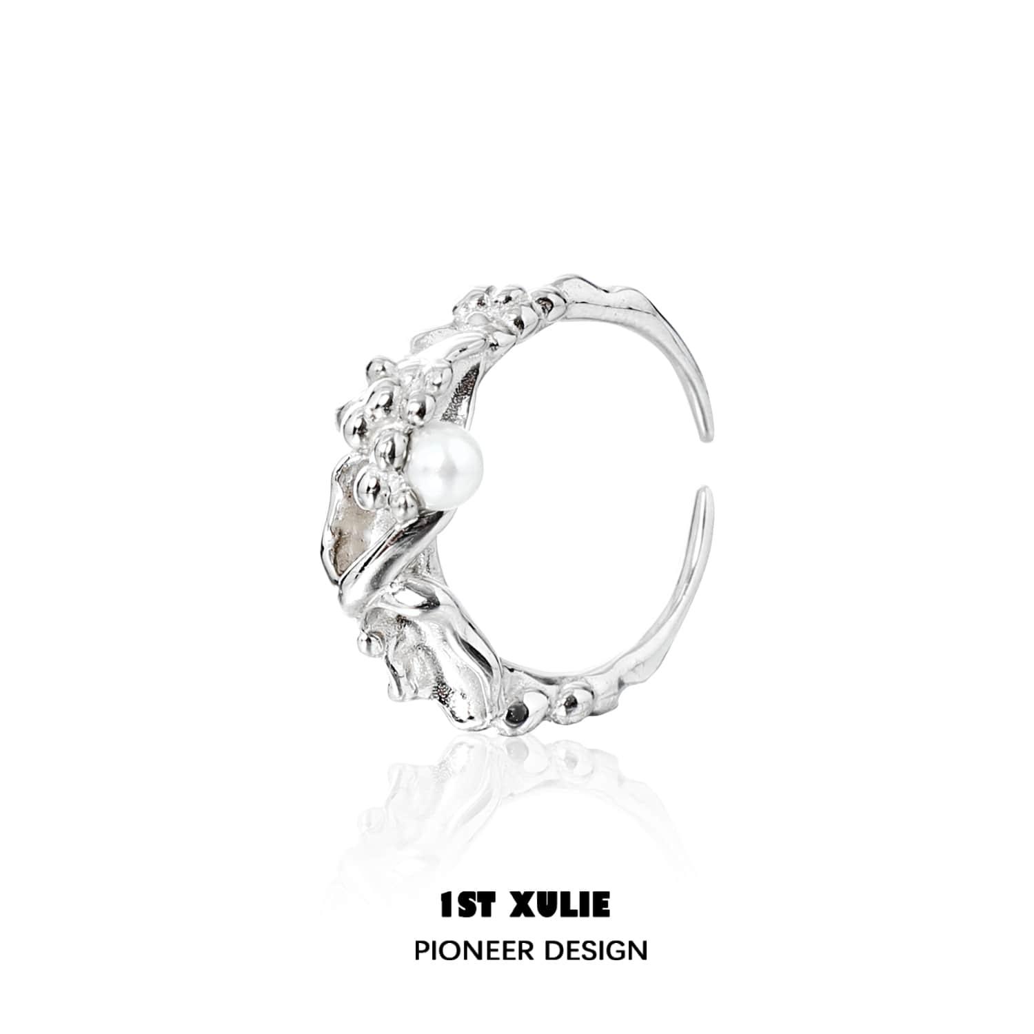 Tears of Mermaid Sterling Silver Adjustable Opening Ring | Elegant Mermaid Jewelry for Women | Perfect for Gifts, Parties & Everyday Wear