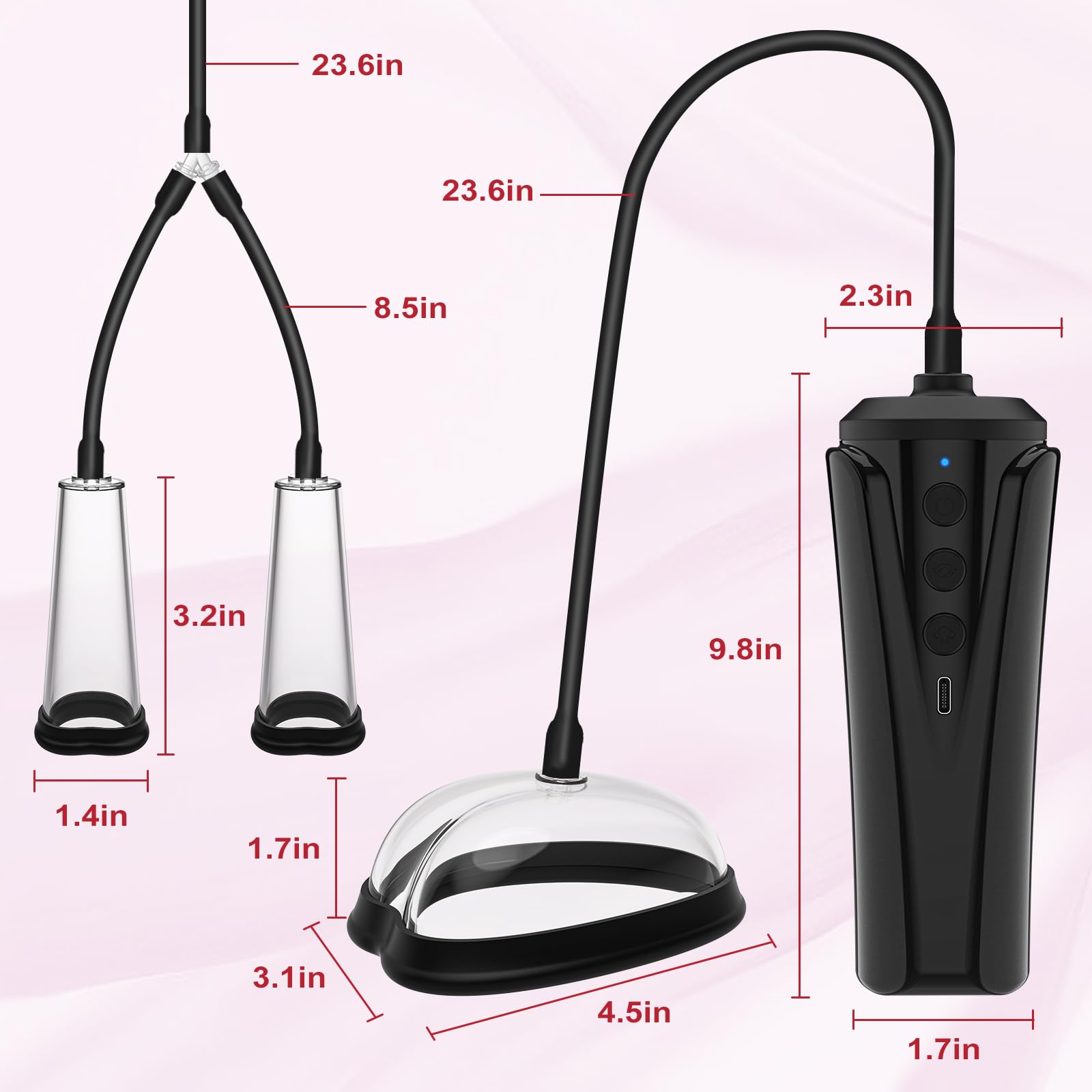 Premium Automatic Vacuum Vagina Pump for Women - 6 Powerful Modes Clitoral & Nipple Stimulator, Adult Sex Toy for Couples Play & Solo Pleasure | Perfect for Spicing Up Your Intimate Moments & Enhancing Sensual Experiences