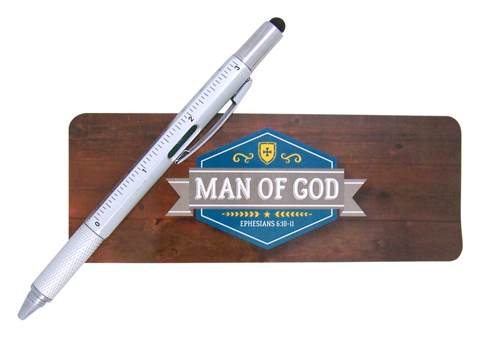 6 Inch Stylus Pen with Bookmark - Perfect Christian Gift for Dad, Father's Day Present for Religious Men - Ideal for Bible Study, Church Notes & Daily Reading