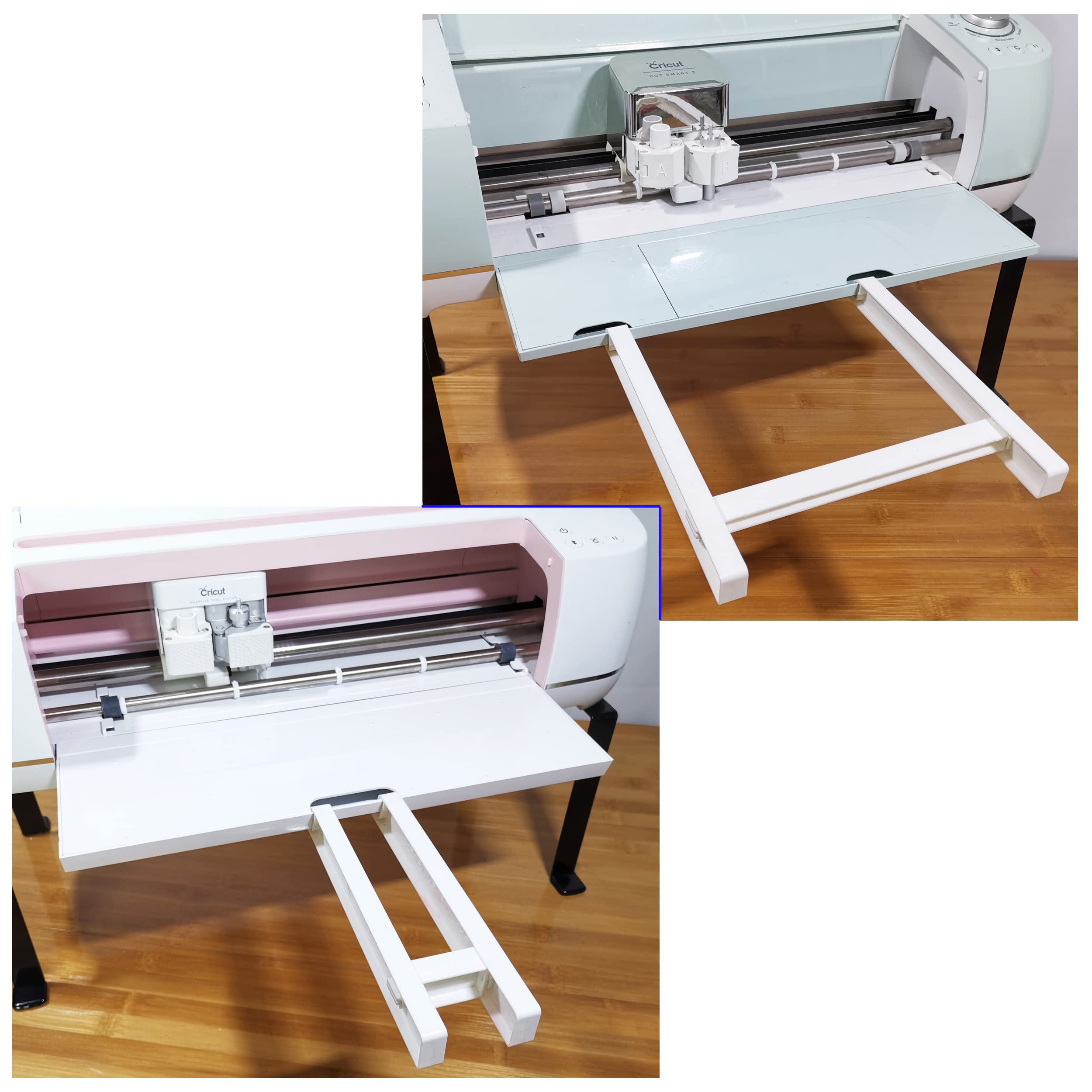 Cricut Maker 3 & Explore Air 3/Air 2 Extension Tray - White Cutting Mat Extender Support for Cricut Machines | Perfect for DIY Crafts, Vinyl Cutting & Scrapbooking Projects