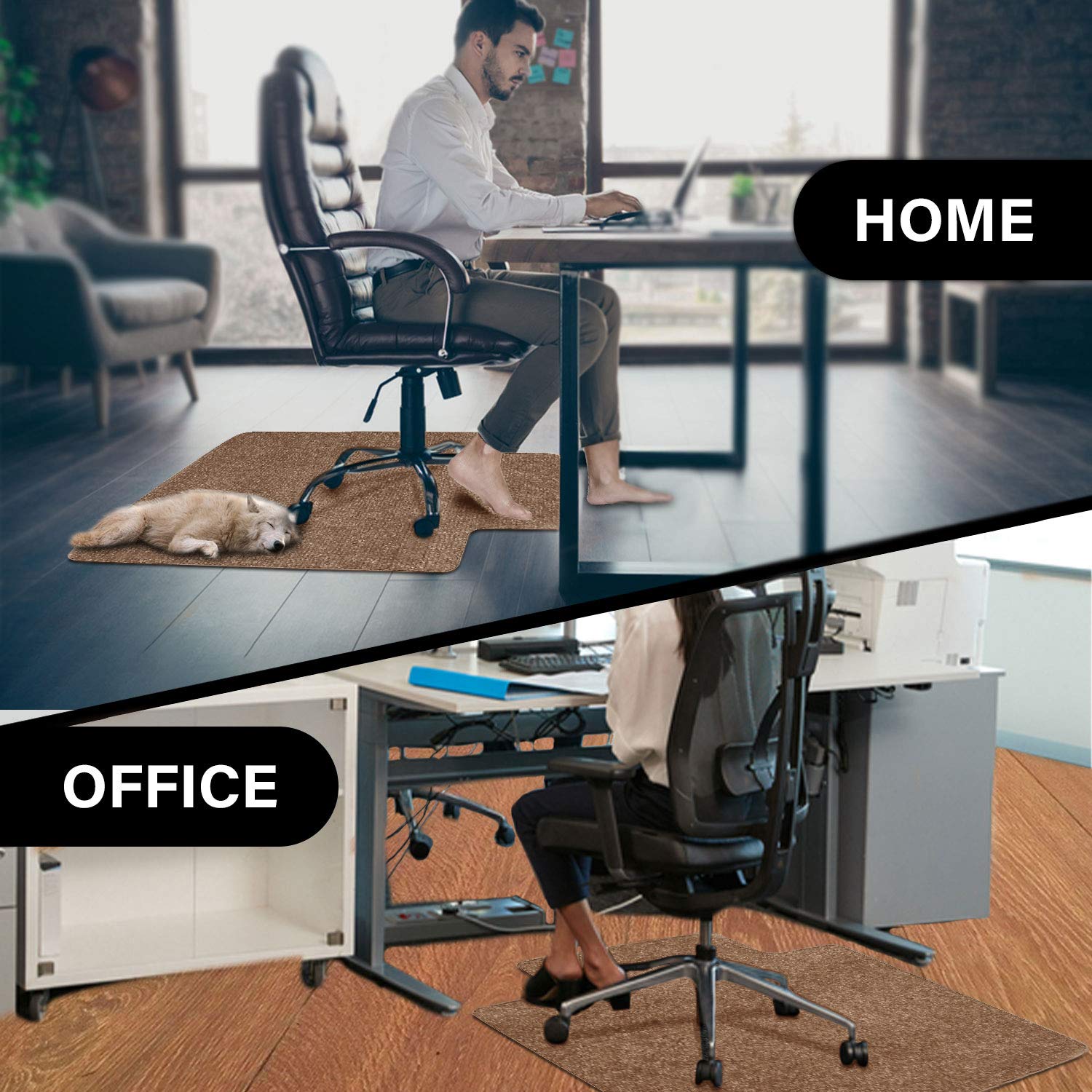 Premium Office Chair Mat for Hardwood & Tile Floors - 36