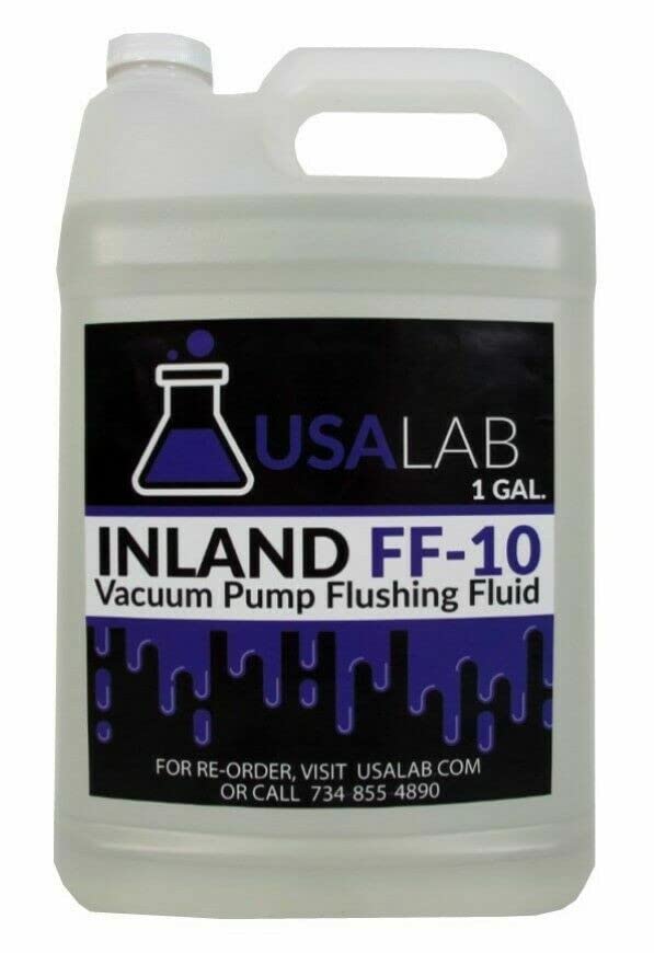 Inland FF-10 Vacuum Pump Flushing Fluid for HVAC Systems - High Performance Refrigeration Oil for AC Repair & Maintenance - USA Made Lab Grade Solution