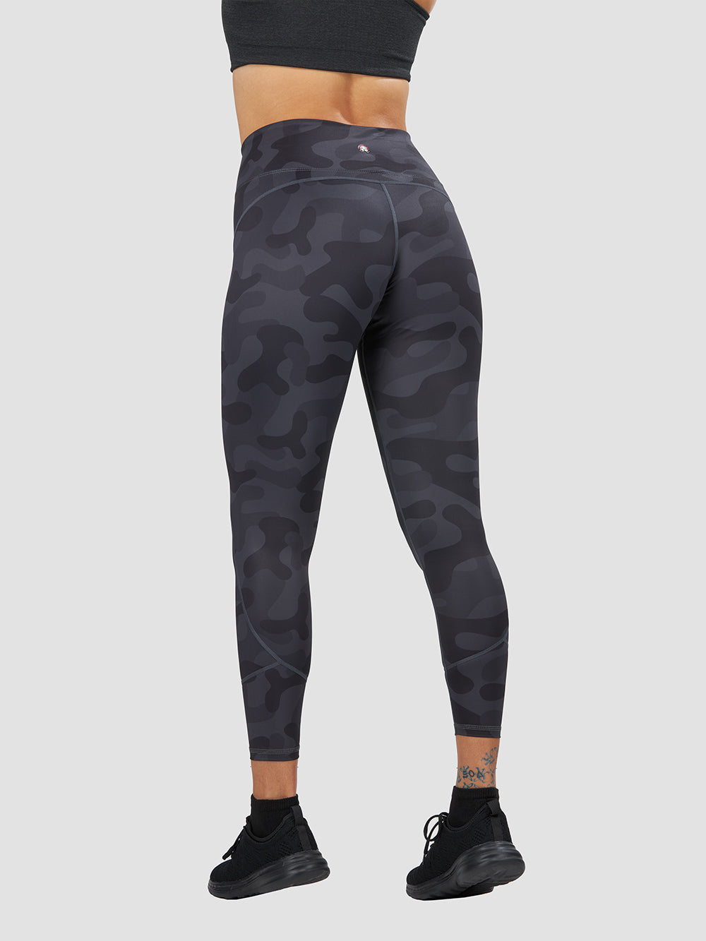 High-Waisted Power Leggings with Camo Print - Women's Workout Leggings for Yoga, Running & Gym - Comfortable & Stretchy Fitness Tights