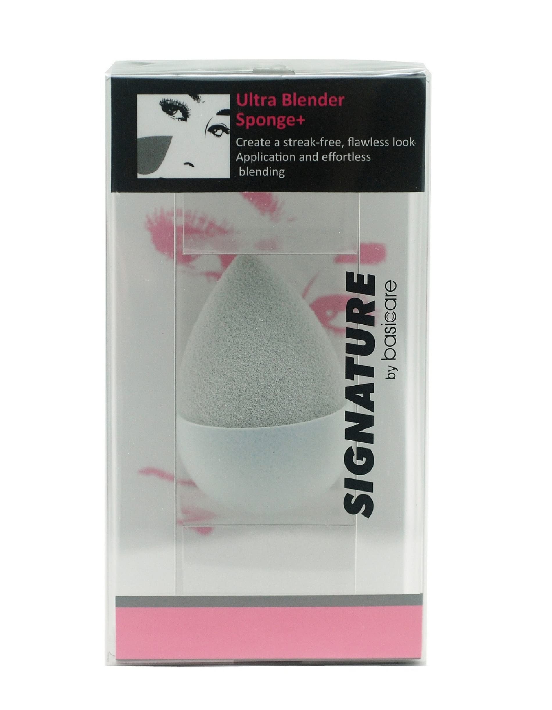 Premium Basicare Signature Ultra Blender Makeup Sponge - Professional Cruelty-Free Beauty Blender for Liquid & Powder Foundation - Perfect for Flawless Wet or Dry Application - Ideal for Everyday Makeup, Contouring & Airbrush Finish