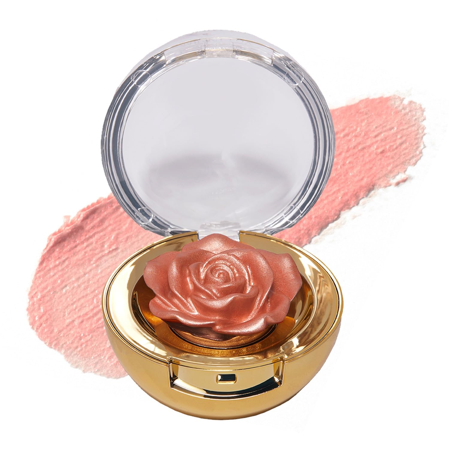 Winky Lux Cheeky Rose Cream Highlighter with Vitamin E - Golden Shimmer Makeup for Cheeks & Face | Perfect for Everyday Glow & Special Occasions