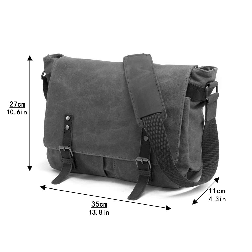Durable Oil Wax Canvas Camera Backpack for SLR & Outdoor Use