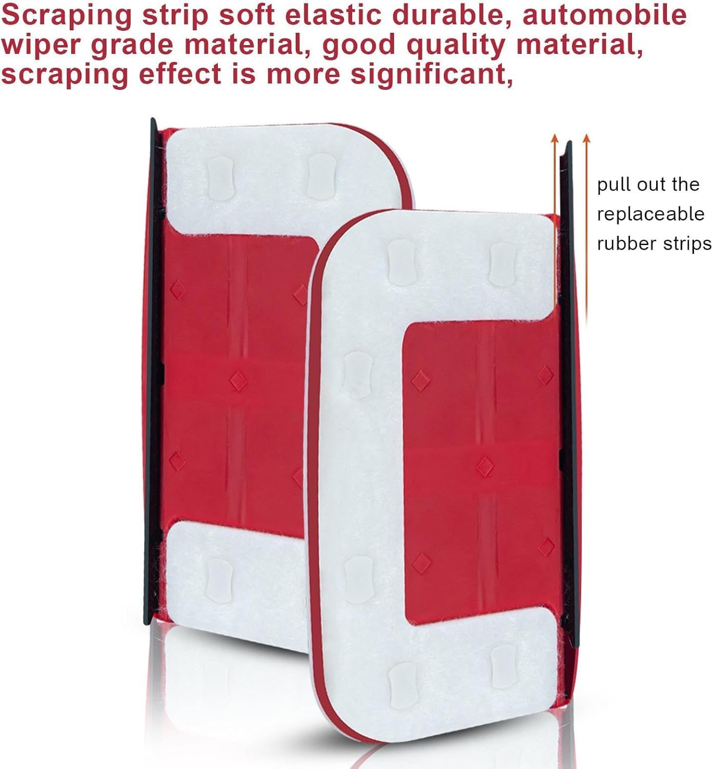 HIKIN SUPERMARKET™ 2025 Upgraded Magnetic Window Cleaner - Double Sided Glass Wiper for High Rise Buildings | Rectangular Window Scraper for Indoor & Outdoor Use | Perfect for Office Windows, Skyscrapers and Home Glass Cleaning