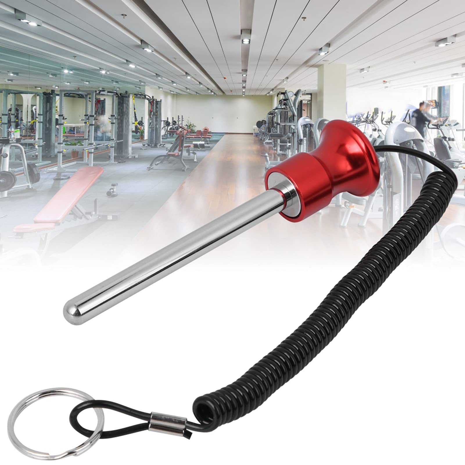 Magnetic Weight Stack Pin with Pull Rope - Strength Training Equipment for Gym Workouts
