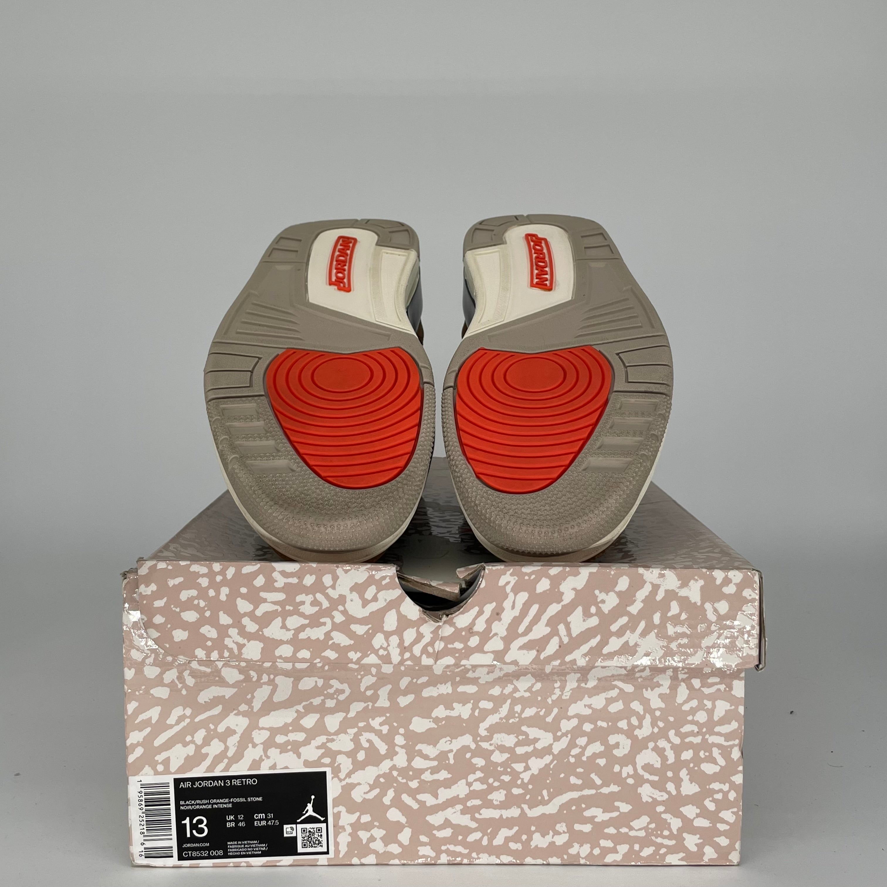 AIR JORDAN 3 DESERT ELEPHANT Men's Basketball Shoes Size 13 (CT8532-008) - Retro Sneakers for Streetwear & Casual Outfits