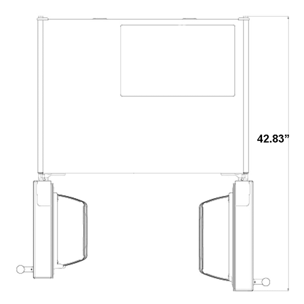 Forno Salerno 33 Inch Stainless Steel Side by Side Refrigerator with Decorative Grill Trim Kit (FFRBI1805 37SG) - Perfect for Modern Kitchens, Restaurants, and Open-Concept Living Spaces