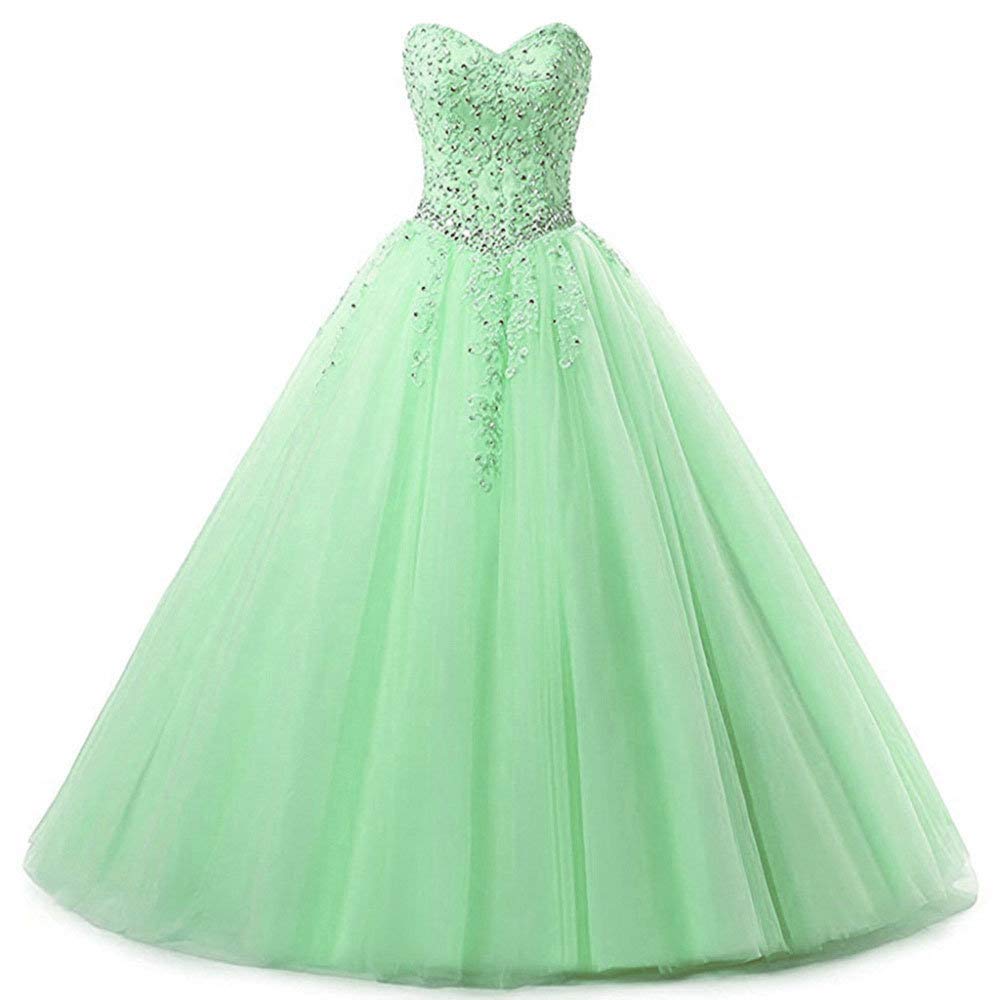 Sweetheart Lace Quinceanera Dress with Appliques - Elegant Sweet 16 Ball Gown for Women | Perfect for Quinceañera Celebrations, Prom, and Formal Events