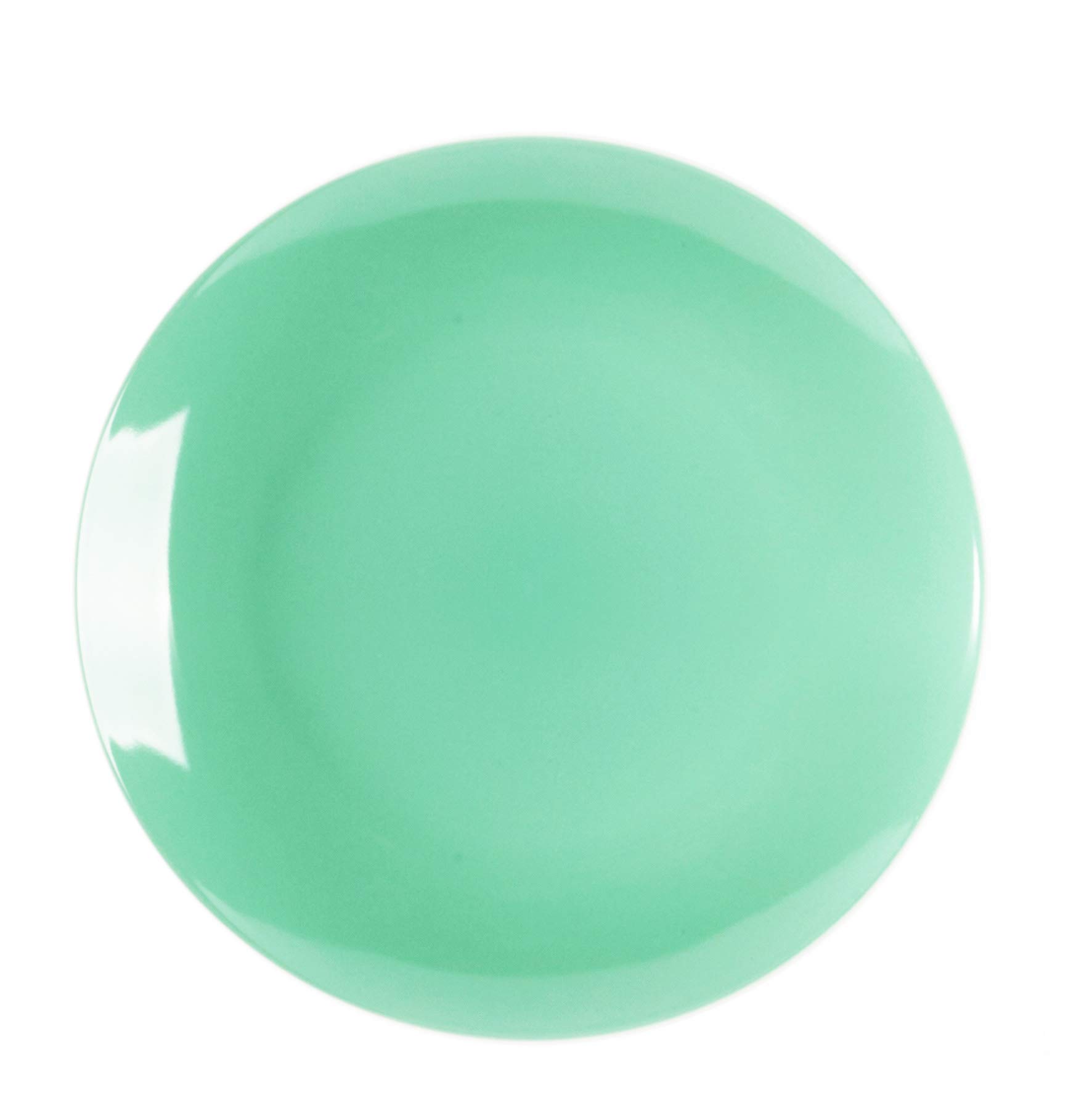 12-Piece Stoneware Coupe Dinnerware Set - White Exterior & Teal Interior | Elegant Tableware for Everyday Dining, Dinner Parties & Home Decor