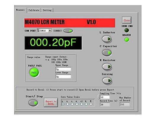 Professional M4070 Auto-Ranging LCR Meter Tester - Measures Up to 100Hz, 100mF, 20MΩ - Ideal for Electronics Repair, Component Testing & Lab Use