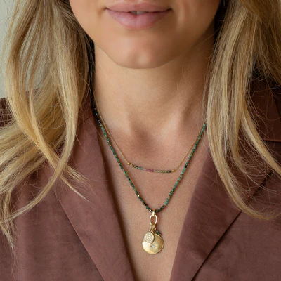 Wrap Gemstone Charm Necklace - Elegant Bohemian Jewelry for Women | Perfect for Layering, Gift Giving & Everyday Wear