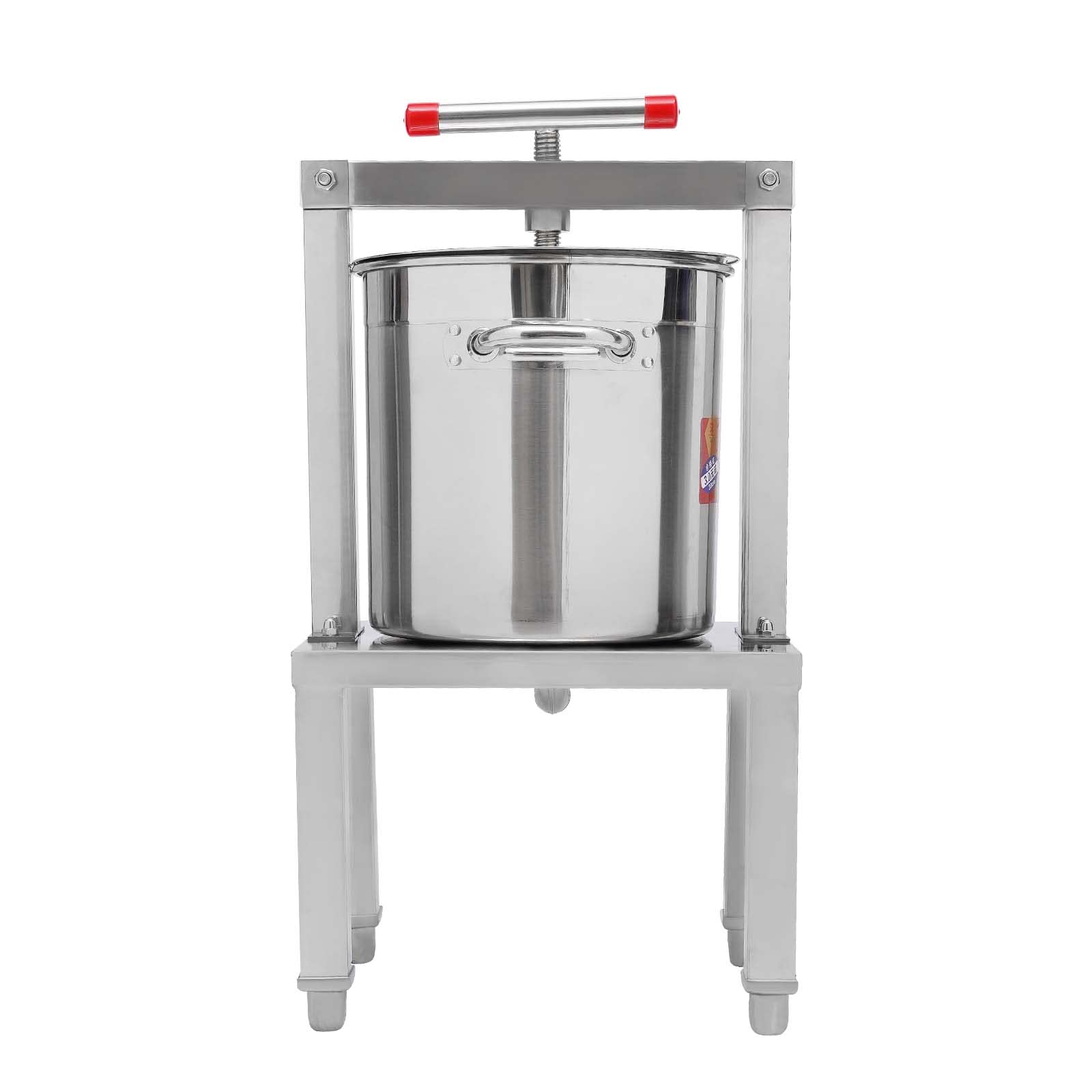 448Oz Large Stainless Steel Honey Presser & Beeswax Extractor - Adjustable Height for Farms, Beehives, Commercial Use - Perfect for Fruit Stores, Food Factories & Home Beekeeping