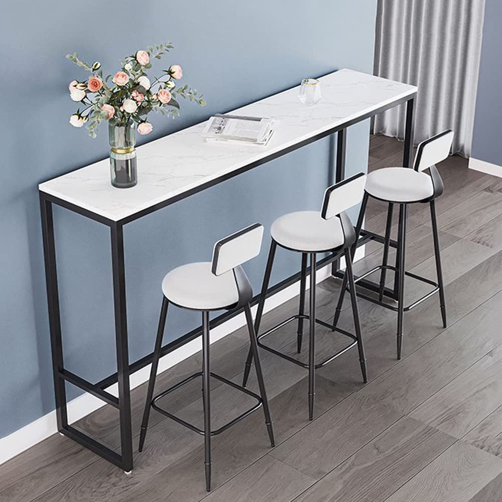 Scandinavian Modern Iron Bar Stool Set of 4 - 30