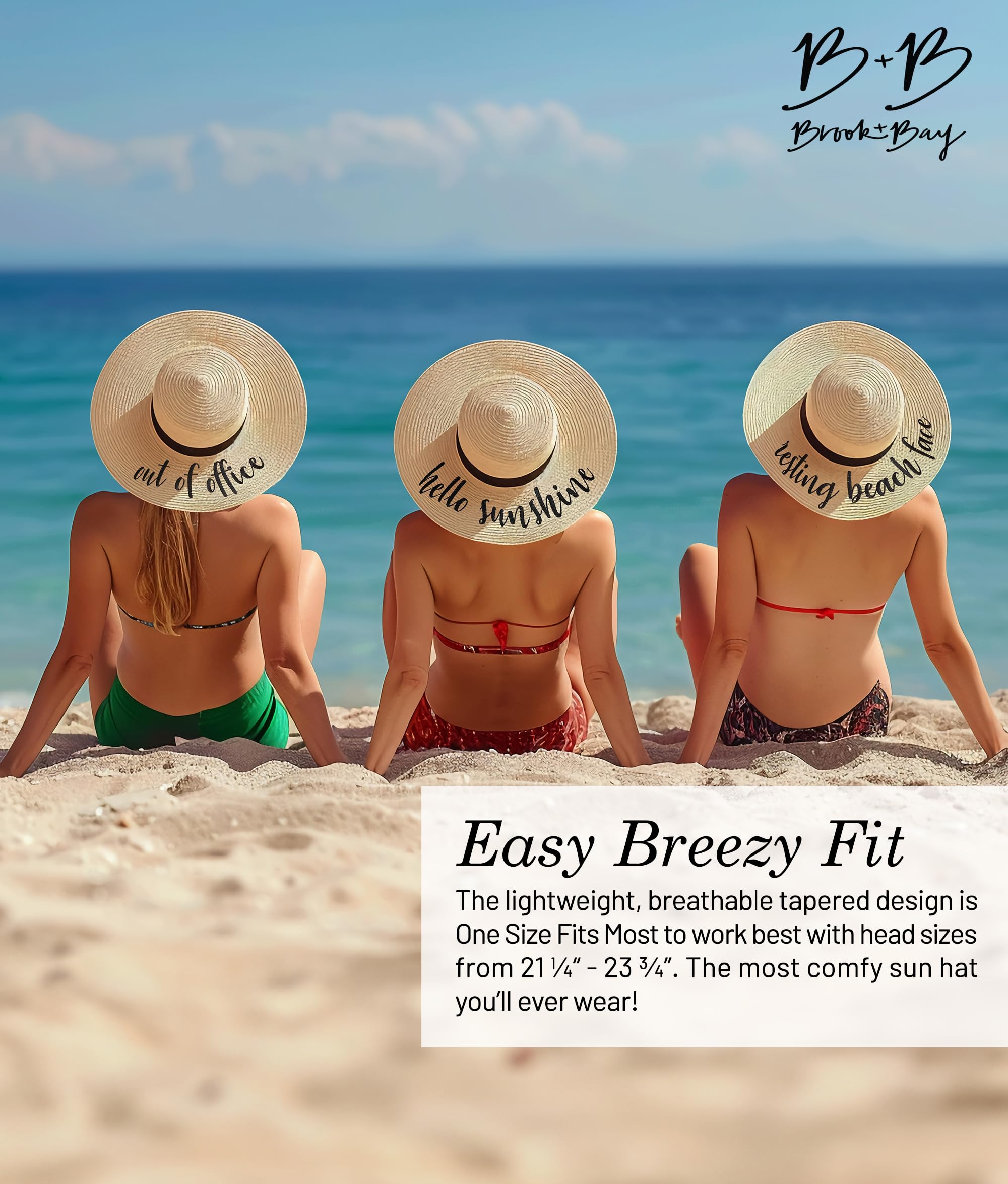 Foldable Beach Hats for Women - Wide Brim Floppy Sun Hat, Roll-Up Straw Hat for Summer Vacation & Outdoor Activities | Perfect for Beach, Pool, Travel and Sun Protection