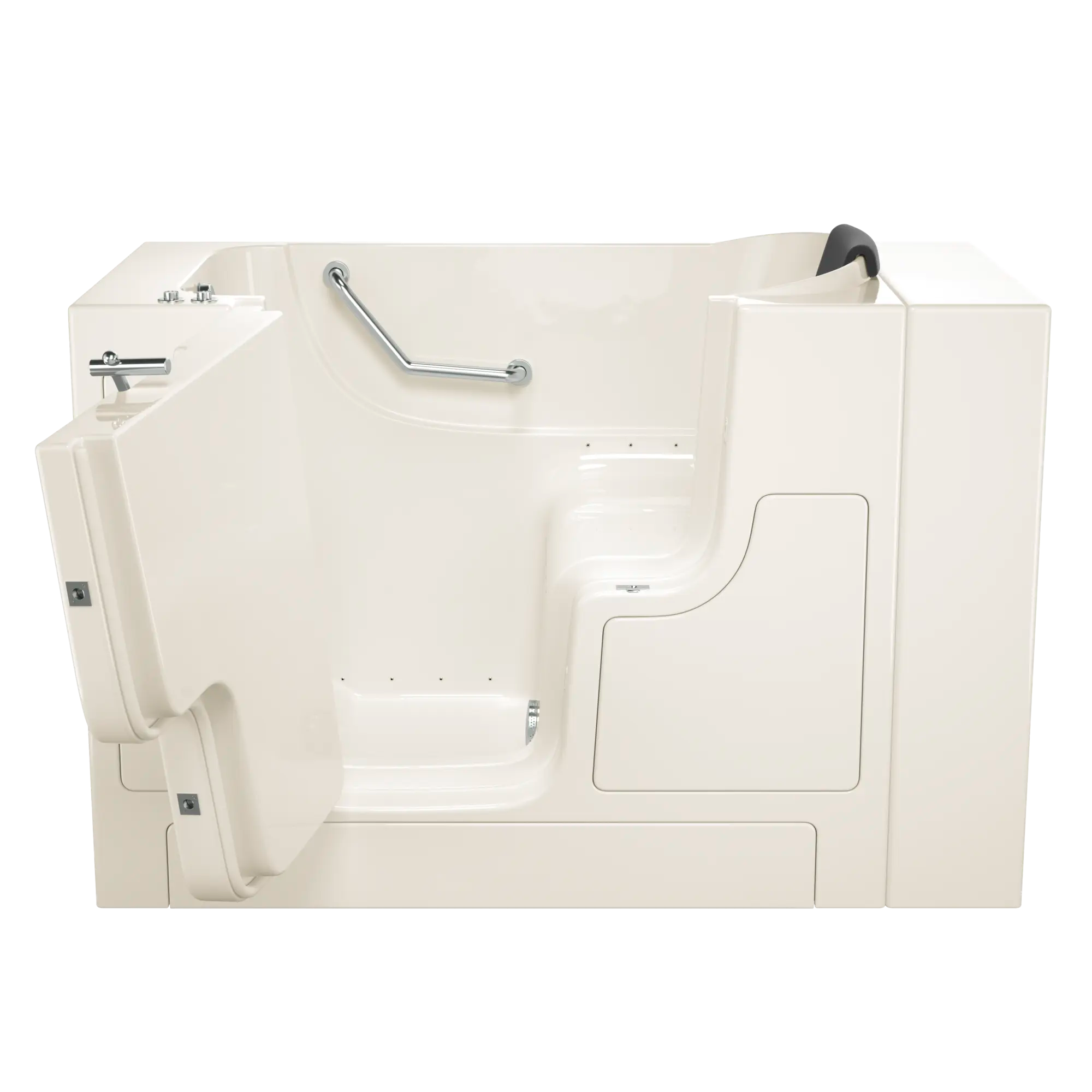 Premium 30 x 52 Inch Gelcoat Walk-In Bathtub with Air Spa System - Left Hand Drain for Elderly & Mobility Support - Relaxing Hydrotherapy for Arthritis & Joint Pain Relief