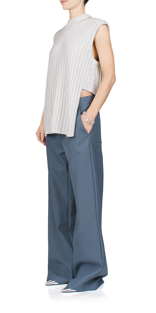 Stylish Deconstructed Rib Knit Tunic for Women - Comfortable Long Sleeve Casual Top for Fall & Winter - Perfect for Office, Date Night and Weekend Outings