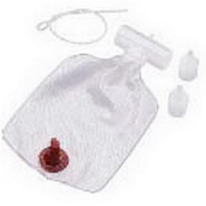 AirLife 500cc Aerosol Drainage Bag with Tee Adapter - Medical Grade Disposable Urinary Collection Device for Hospital, Home & Travel Use