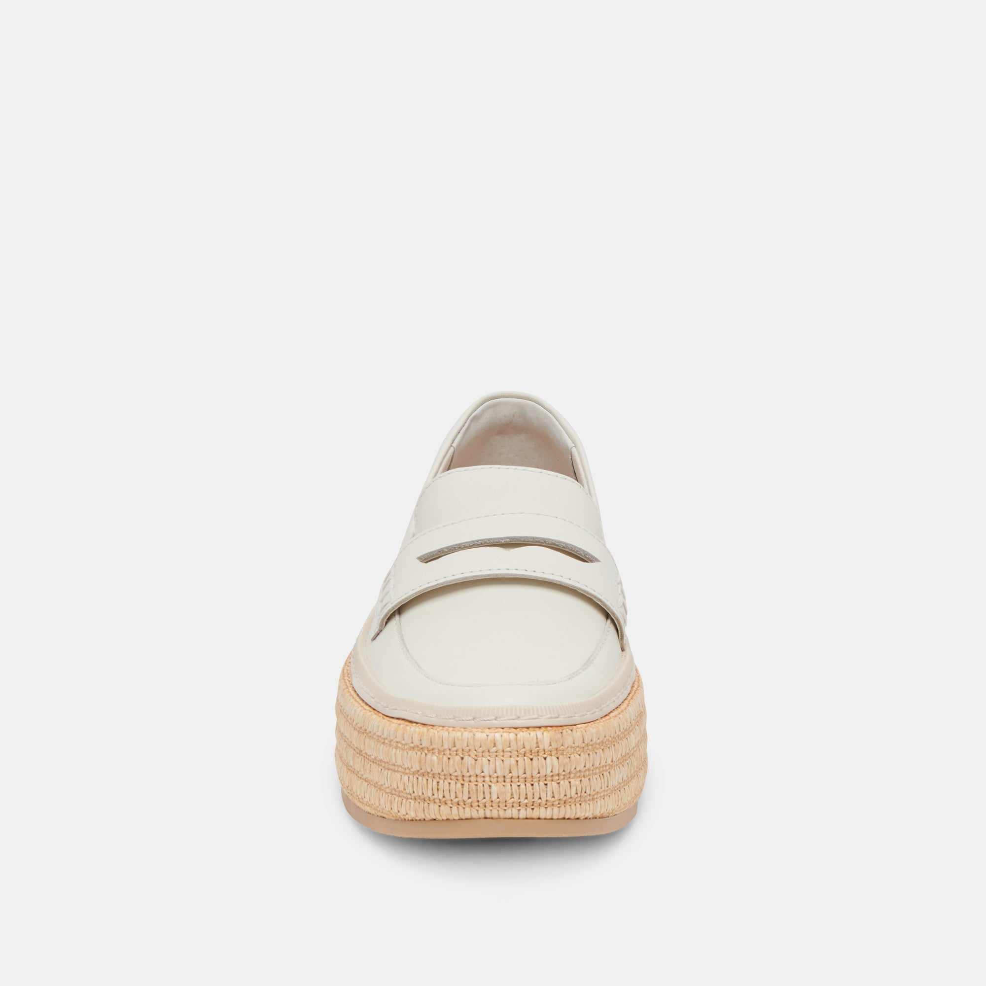 RANNA IVORY LEATHER LOAFERS for Women - Comfortable Slip-On Shoes for Work, Office & Casual Wear | re:vita Collection