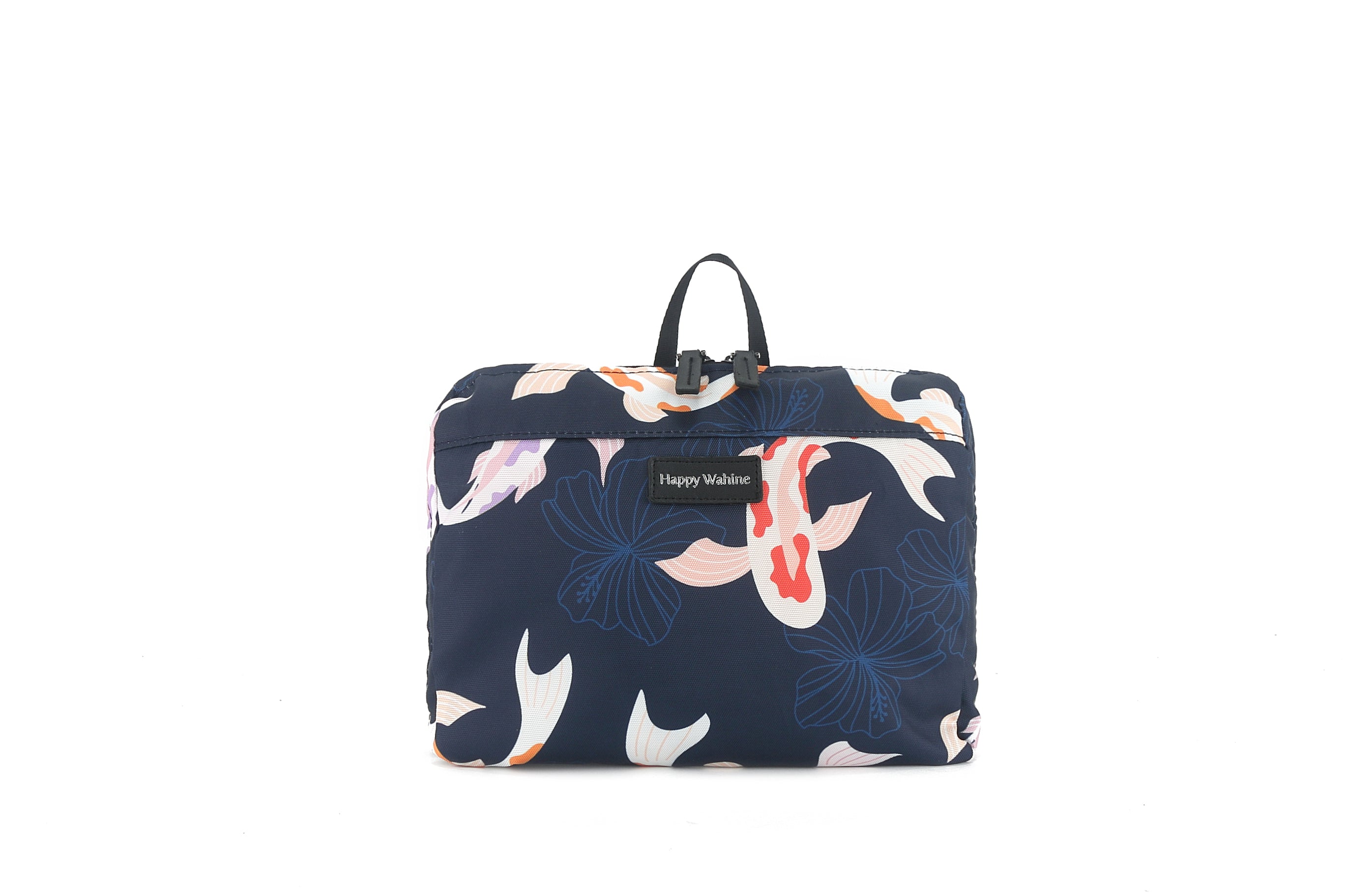 Melanie Koi Navy Backpack for Women - Stylish Laptop Bag for Work, School & Travel | Durable Water-Resistant College Backpack with USB Charging Port