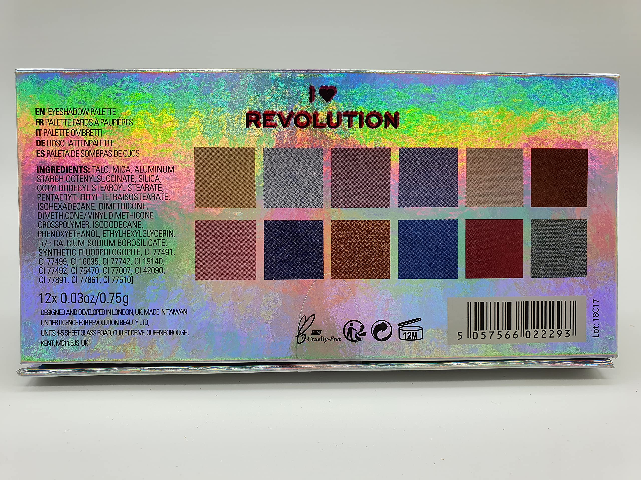 Vegan Revolution Vegan Make Up Set - Unicorn Metallic Eyeshadow & Lip Gloss Kit | Cruelty-Free, Glitter Cosmetics for Party, Halloween & Festival Looks