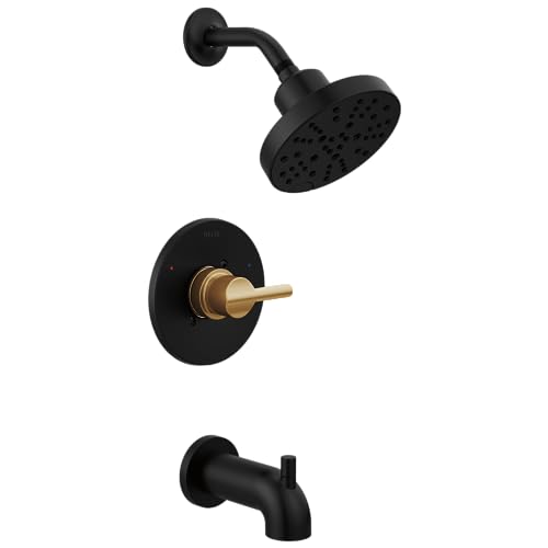 Matte Black & Champagne Bronze