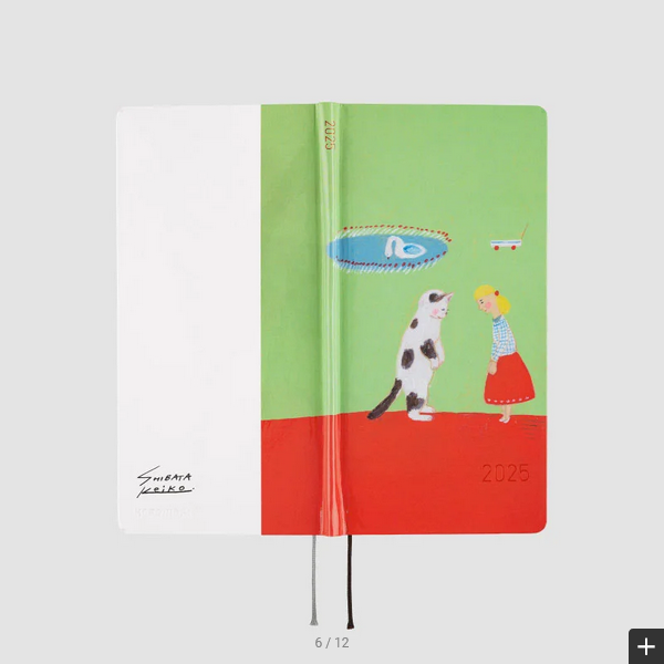 Hobonichi Techo 2025 Planner - Keiko Shibata Design Hardcover Weekly Notebook | English Edition | January Start | Monday Start | Perfect for Work, School & Personal Organization